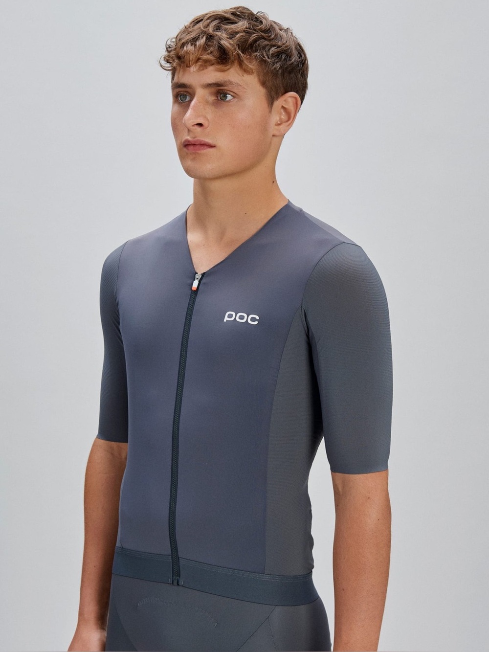 POC Mens Raceday S/S Sylvanite Grey Jersey Sz L